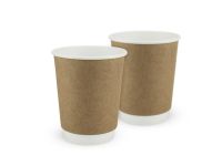 White kraft cup two-layer 8oz. Full cup 270 ml