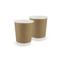 White kraft cup two-layer 8oz. Full cup 270 ml