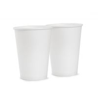 White paper cup 10oz. Full cup 340 ml