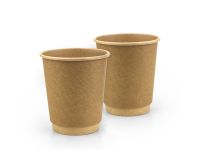 Kraft on kraft cup two-layer 8oz. Full cup 270 ml