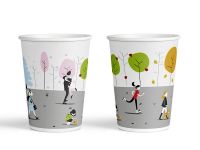 Colored paper cups 8oz. Full cup 270 ml "SEASONS"