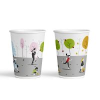 Colored paper cups 8oz. Full cup 270 ml "SEASONS"